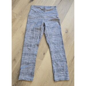 Lululemon Wunder Under High-Rise Crop Leggings Space Dye Heathered Grey Size 4